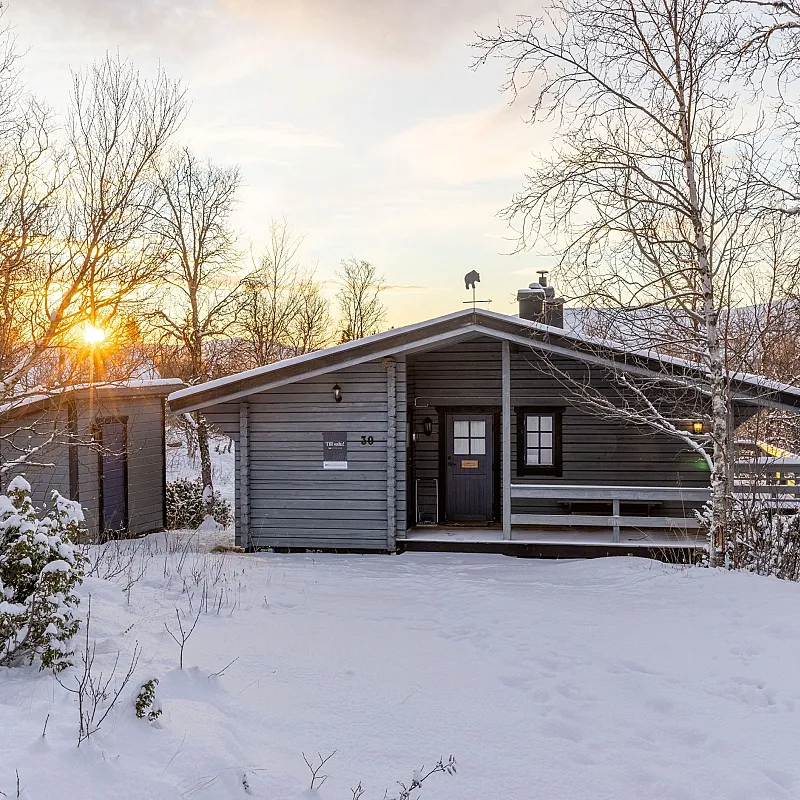 1970s Swedish Cabin with Sauna and Expansive Mountain Views