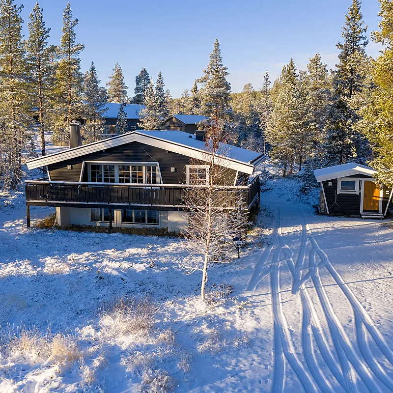 5-Bedroom Cabin with Terrace in Lofsdalen's Natural Beauty