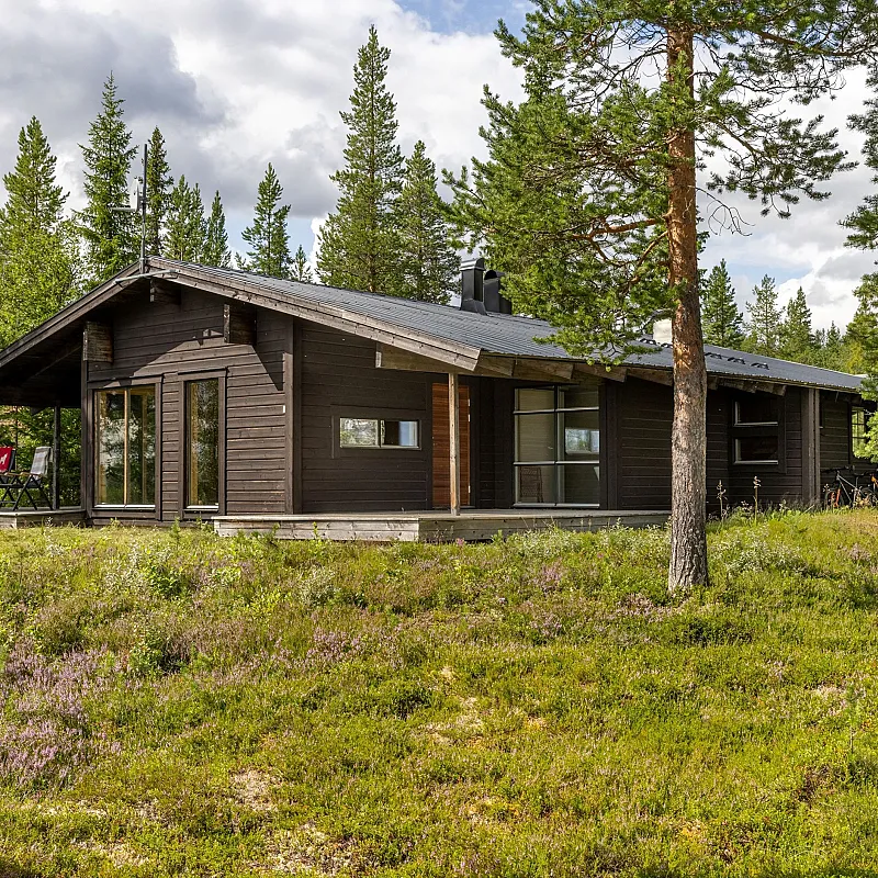 1970s Swedish Country House with Garden and Scenic Mountain Views