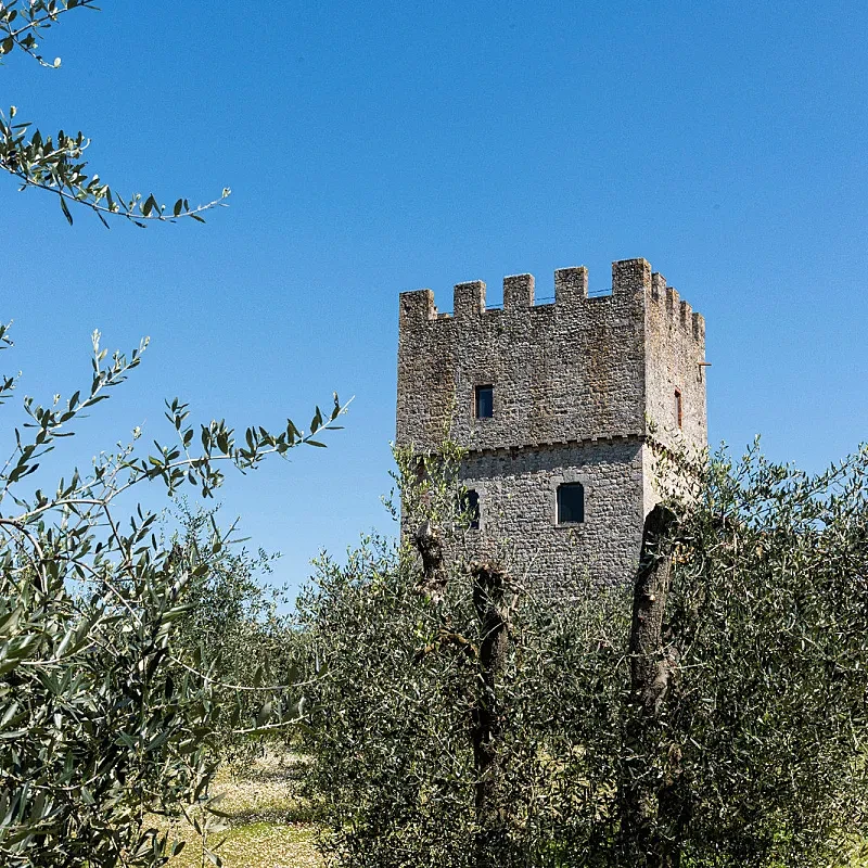 Historisk tårnhus med 5 soveværelser og tagterrasse i Monteriggioni, Toscana