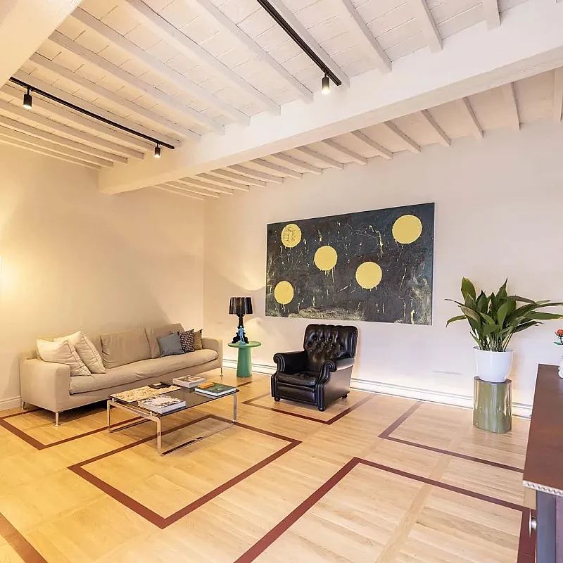 Moderne 2-værelses lejlighed i Arezzo-paladset fra det 13. århundrede med terrasse