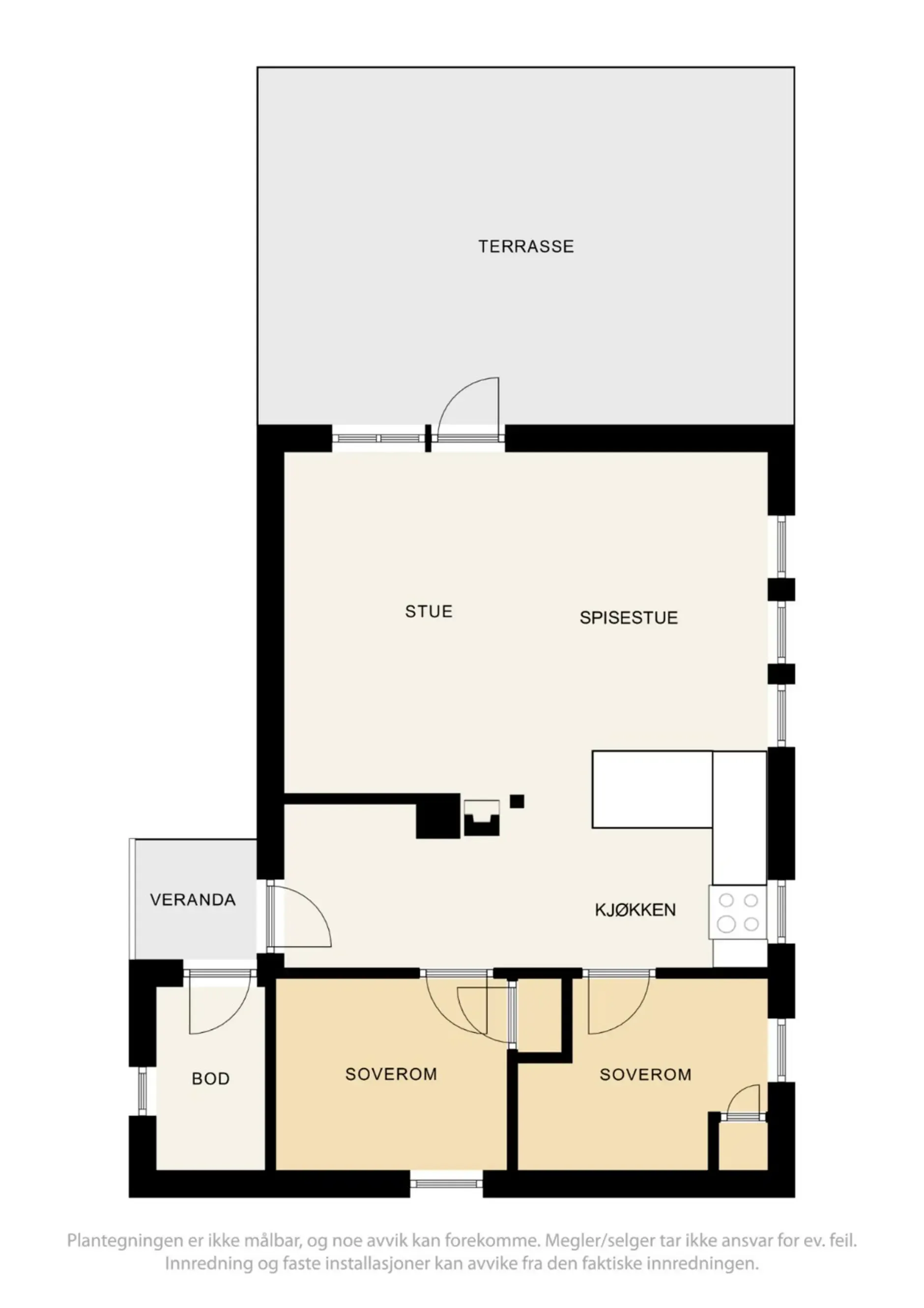 1970s Two-Bedroom Cabin with Terrace in Scenic Vennesla, Norway - View image 25 of 25