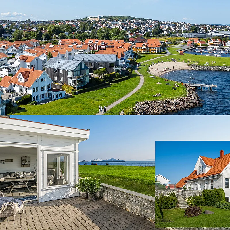 Contemporary 4-Bedroom House with Fjord Views in Horten's Strandparken