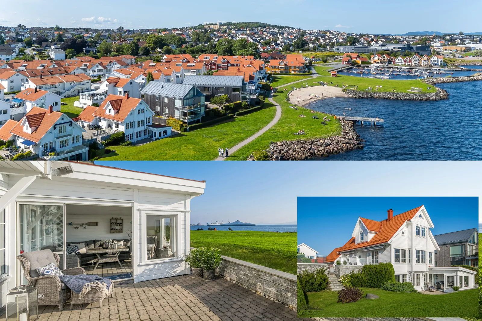 Contemporary 4-Bedroom House with Fjord Views in Horten's Strandparken - Image 1