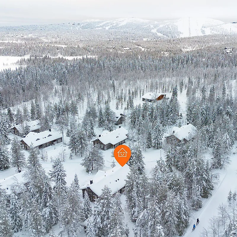 2-Bedroom Cabin with Garden Near Rukatunturi Ski Slopes, Finland