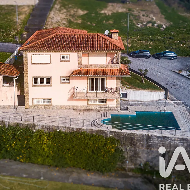 Contemporary 4-Bedroom House with Pool and Garden in Lanhoso, Portugal