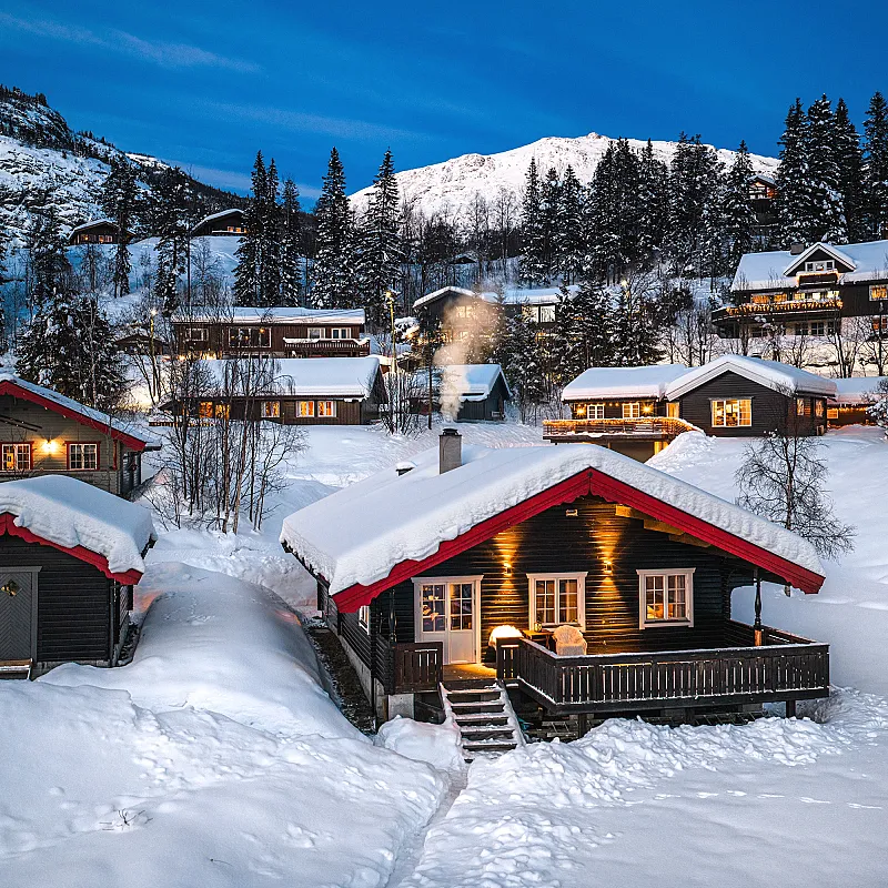 3-Bedroom House with Spacious Terrace in Central Hemsedal, Norway