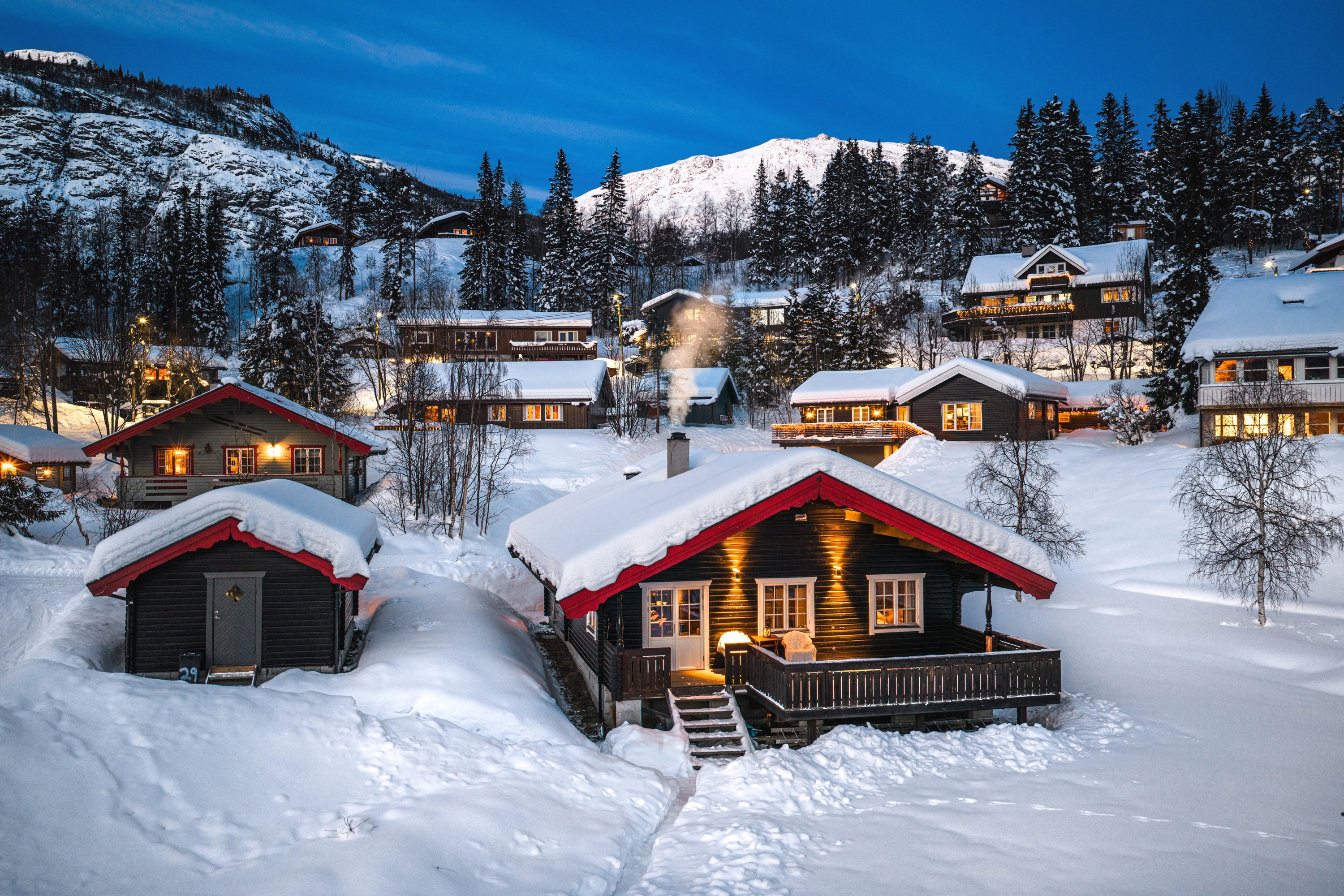 Casa de 3 dormitorios con una amplia terraza en el centro de Hemsedal, Noruega - Image 1