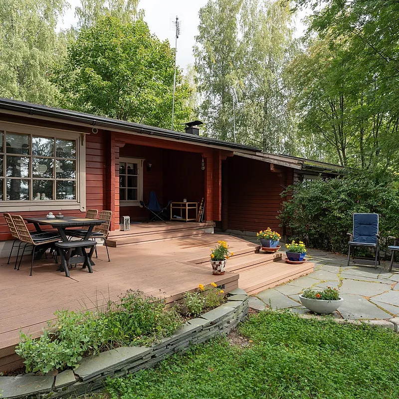 Furnished 3-Bedroom Cabin with Terrace and Garden in Coastal Tammisaari