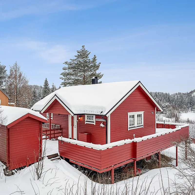 Contemporary 2-Bed Country House with Terrace and Garden in Tranquil Trøndelag