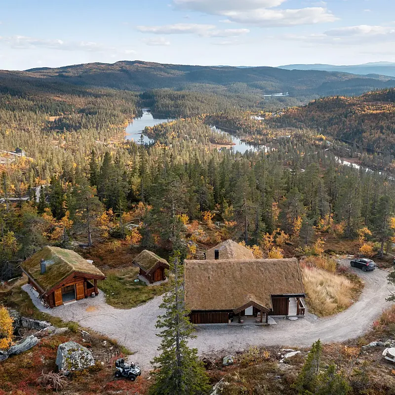 Modern 3-Bedroom House with Expansive Terrace in Eggedal’s Scenic Hills