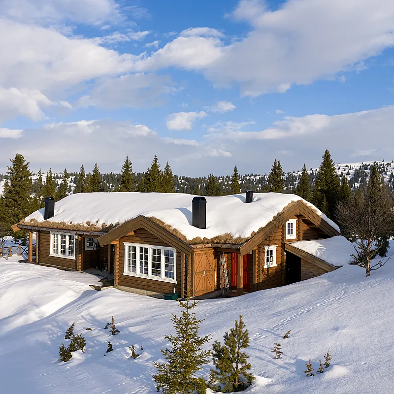 Modern 3-Bedroom Country House with Scenic Views in Gol, Norway