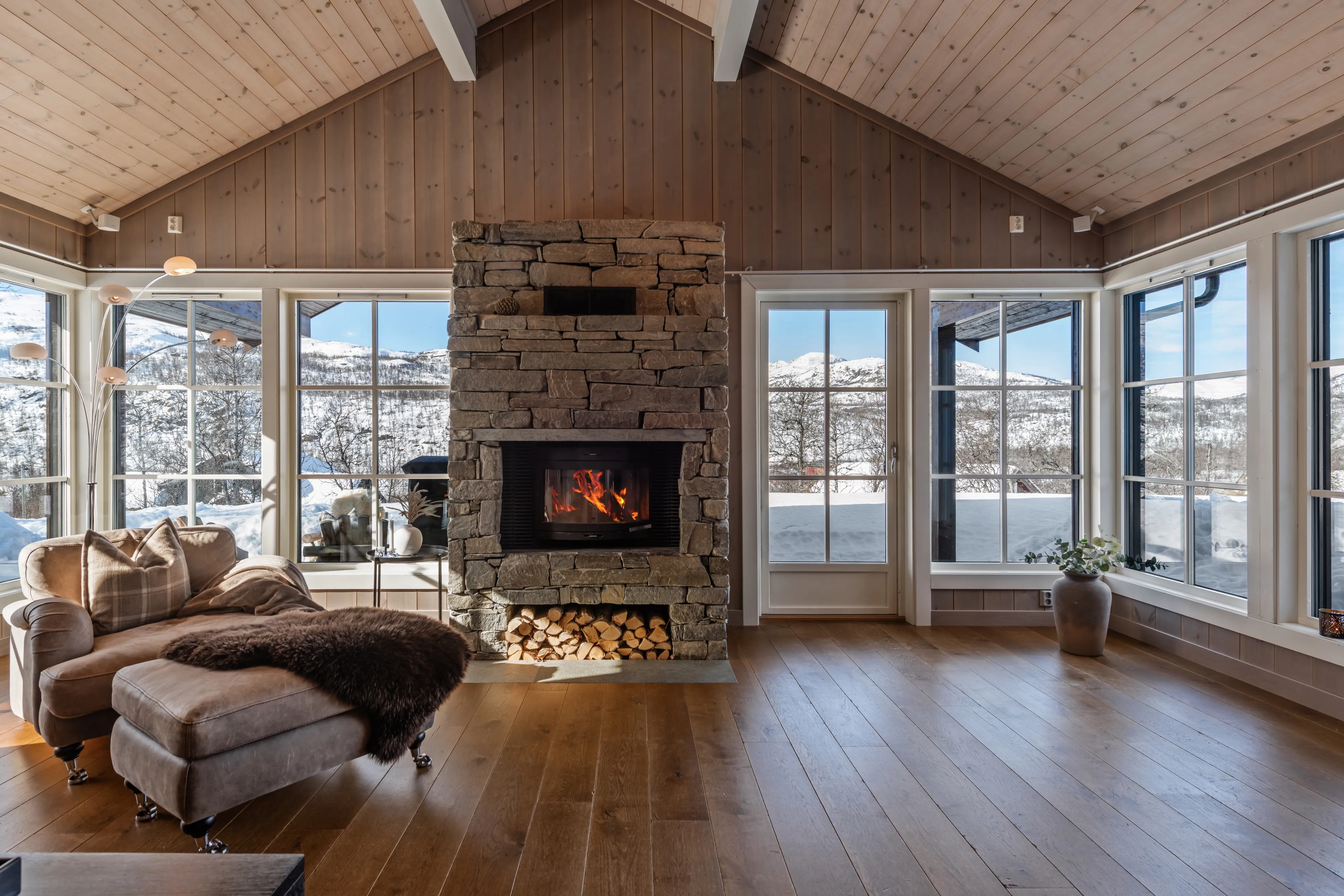 Contemporary 4-Bedroom Chalet with Sauna and Garden in Hol, Norway - Image 2