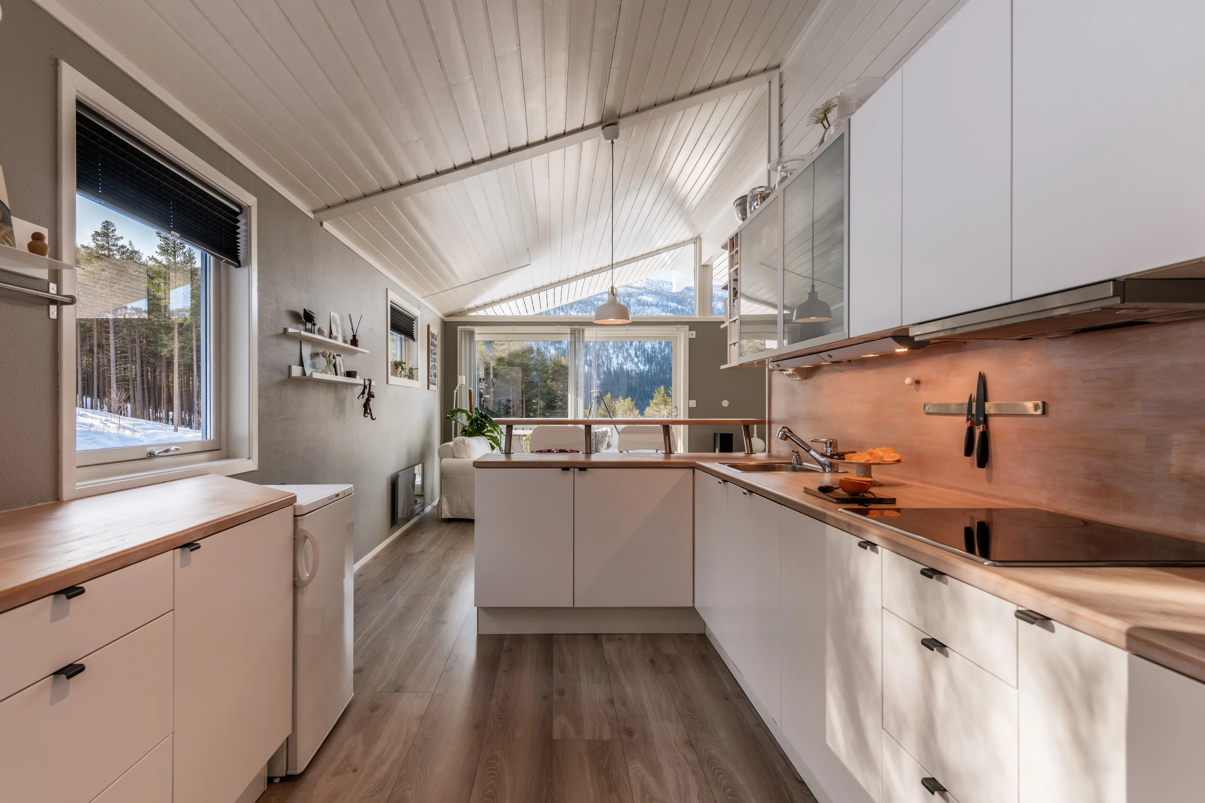 Romslig norsk hus fra 1980-tallet med terrasse og parkeringsplass i Hol - Vis bilde 19 av 50