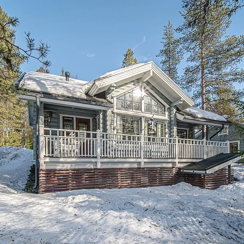 Contemporary Cabin Retreat with Expansive Grounds in Sirkka, Finland