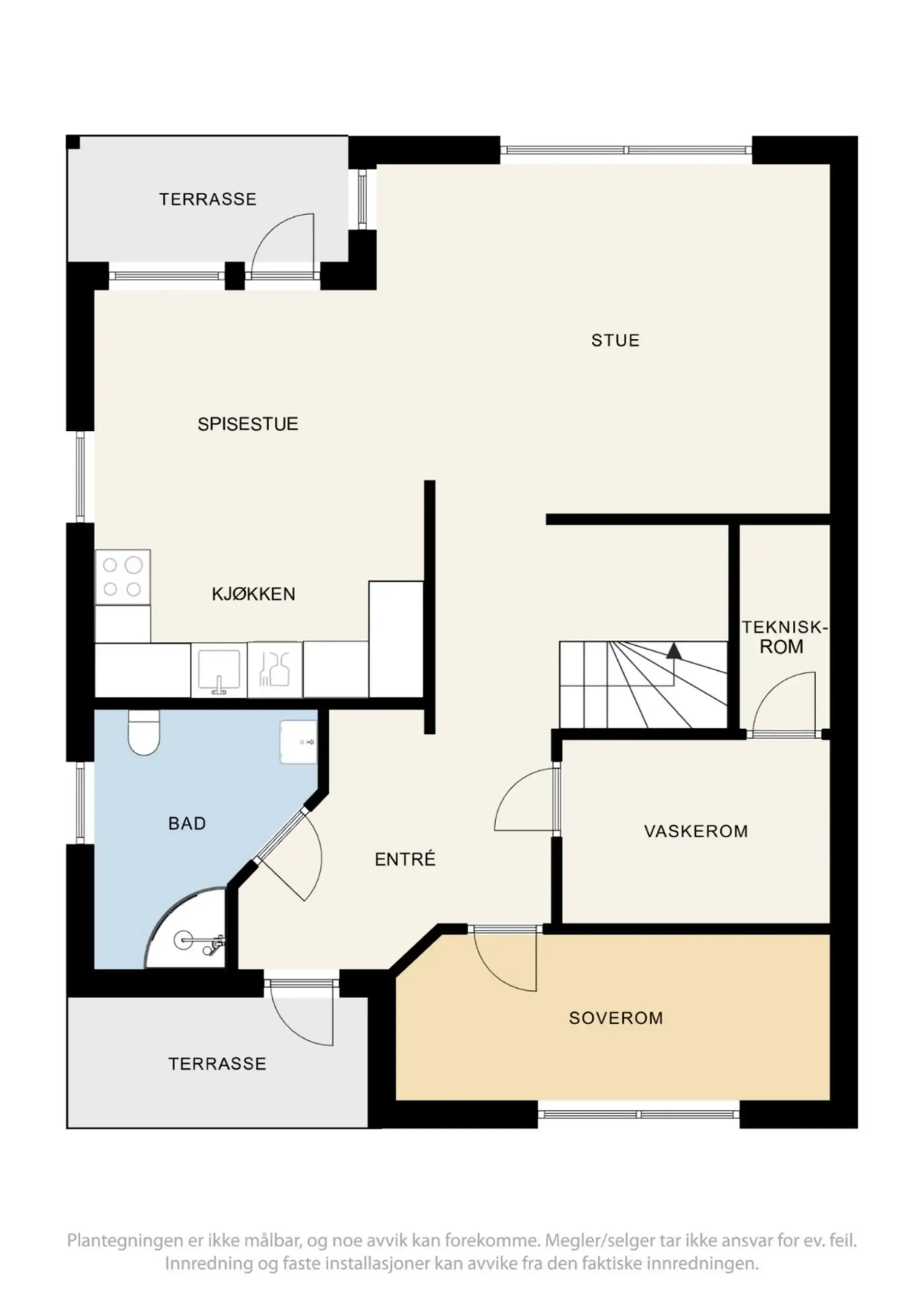 Modernes Reihenhaus mit 3 Schlafzimmern und Terrasse im familienfreundlichen Ås - Bild 26 von 42 anzeigen