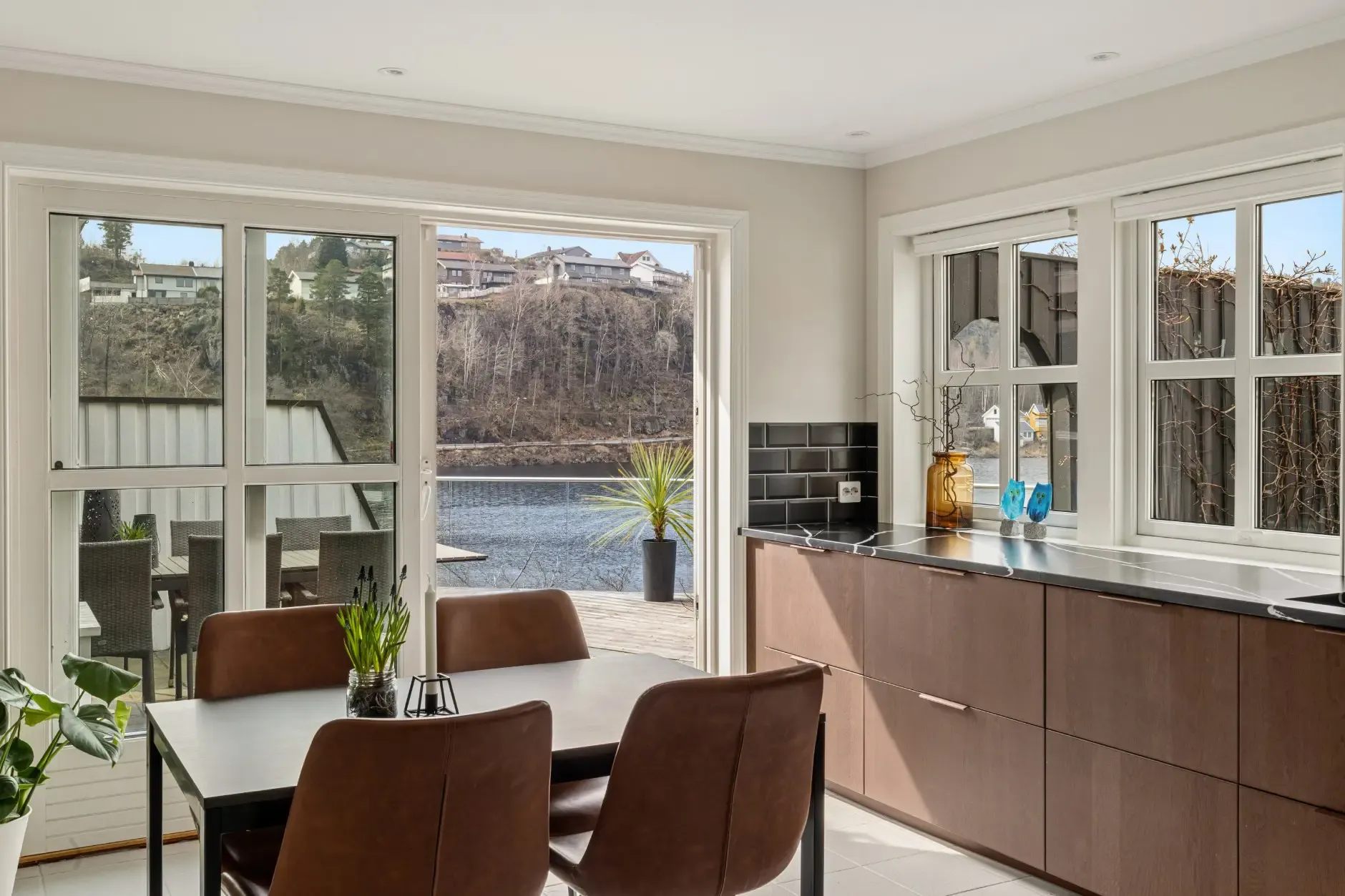 Contemporary Waterfront House in Justvik with Private Shoreline and Garden - View image 12 of 41