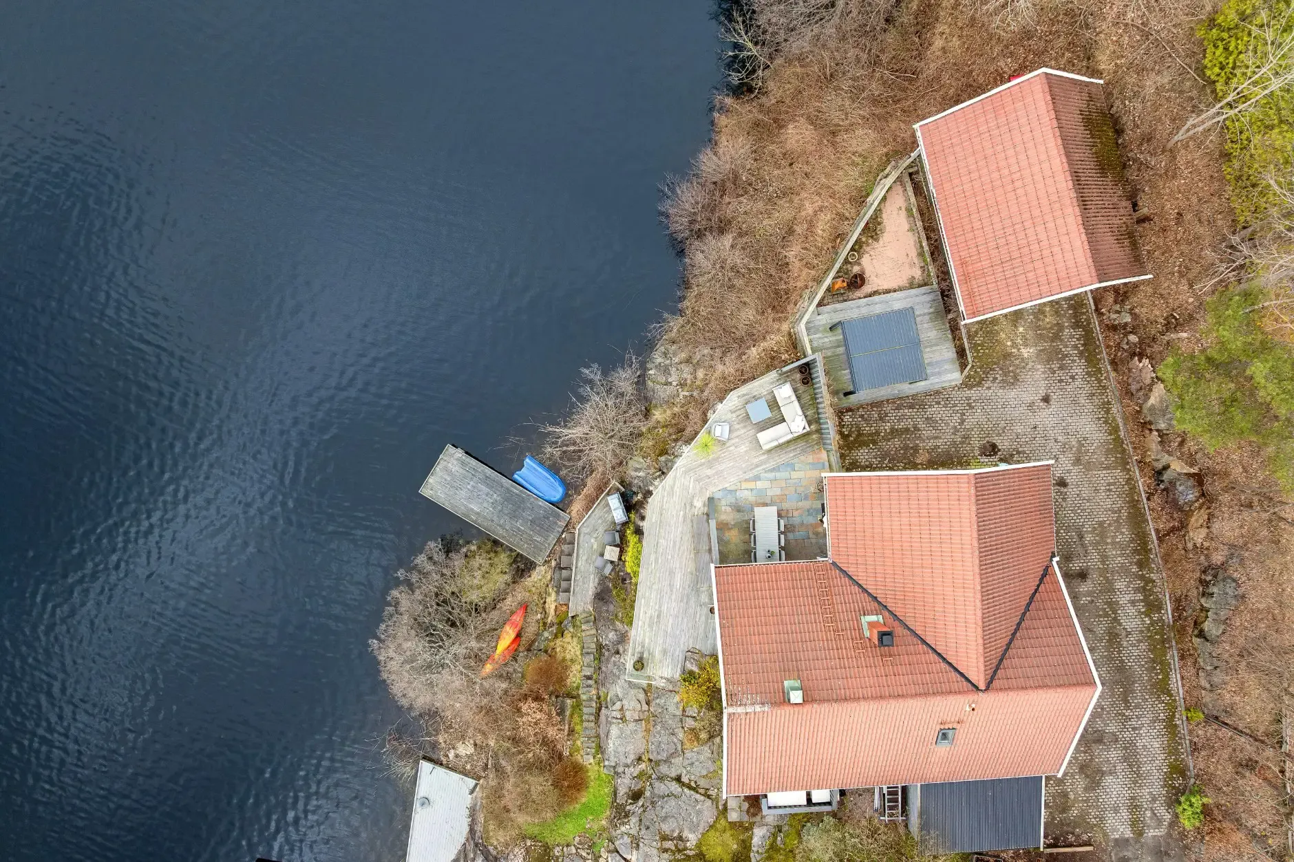 Contemporary Waterfront House in Justvik with Private Shoreline and Garden - View image 36 of 41