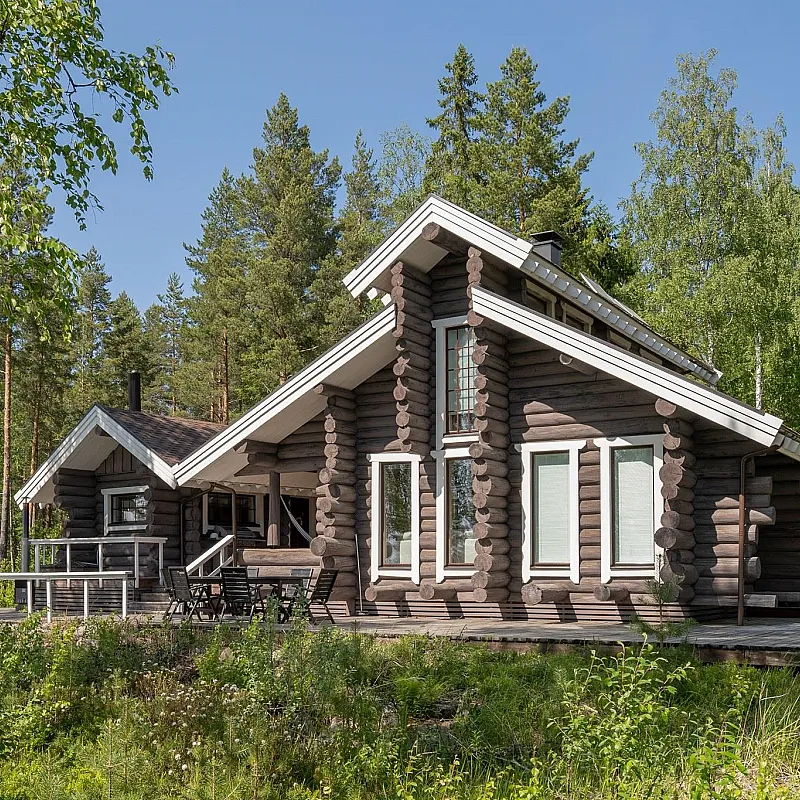 Eco-Friendly 2-Bedroom Bungalow with Expansive Garden in Konnevesi, Finland