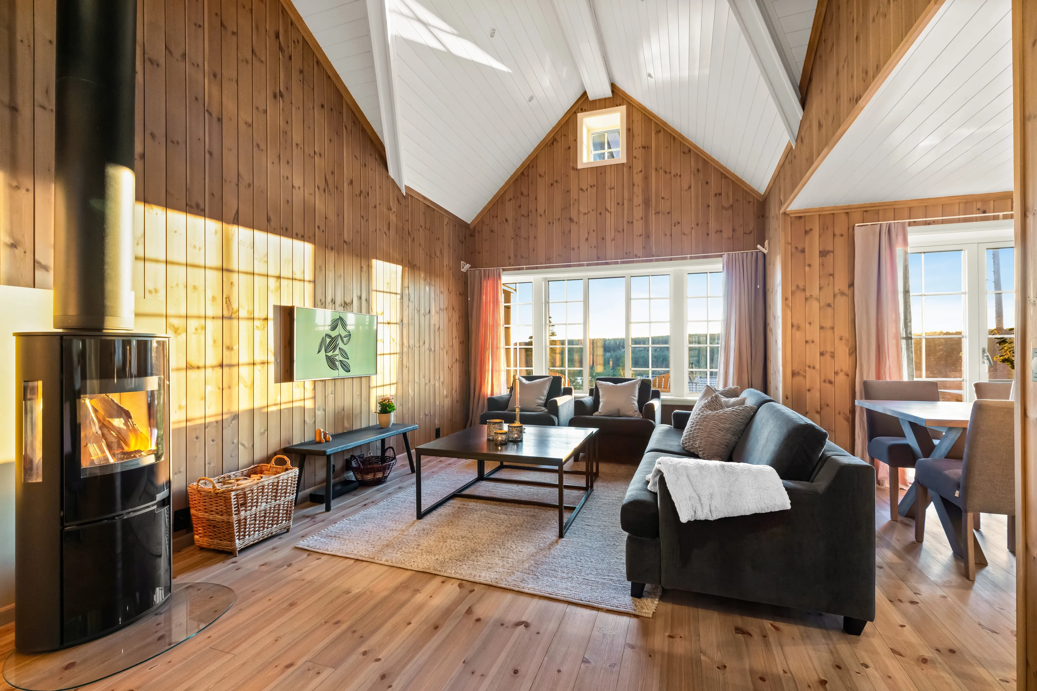 Contemporary 3-Bedroom Cabin with Expansive Terrace in Norway's Tranquil Rømskog - View image 12 of 41