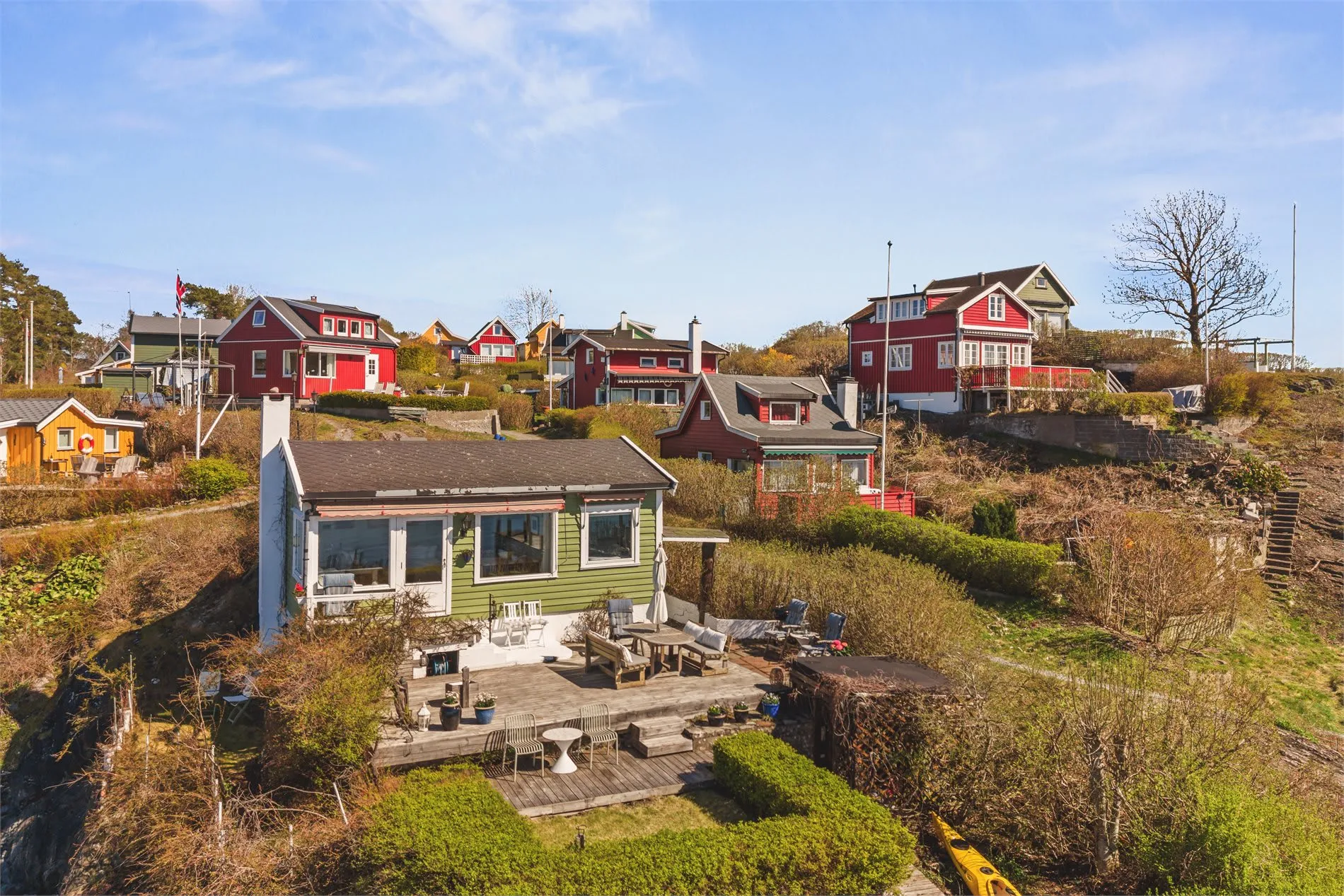 Cabaña de dos dormitorios de los años 30 con vistas al mar en Lindøya, Oslo - Image 4