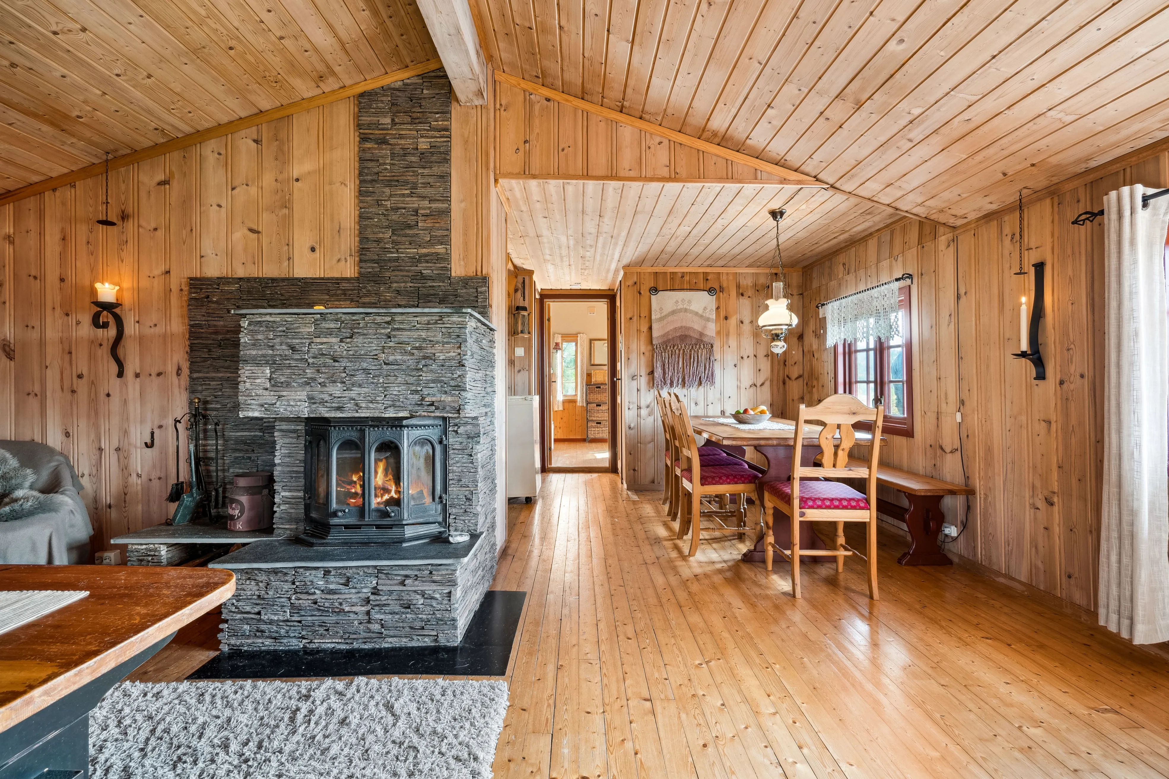 3-Bedroom Norwegian Cabin with Terrace and Solar Power in Rognes - View image 6 of 46