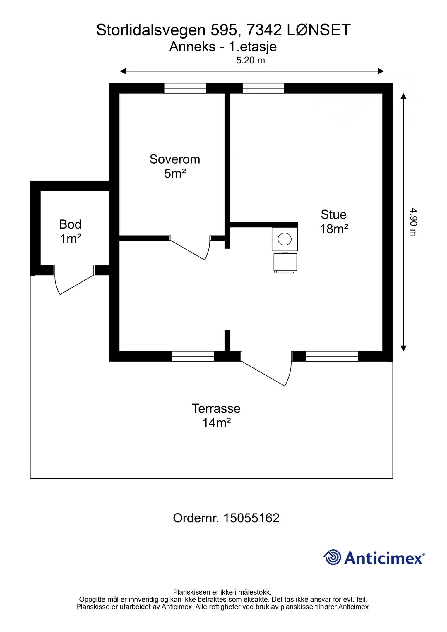 1996 Three-Bedroom House with Terrace in Norway's Scenic Storlidalen - View image 8 of 45