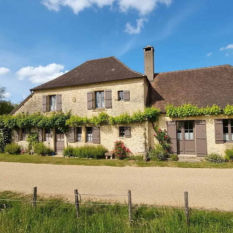 Stone House with Garden and Pool in Montignac's Historic Village