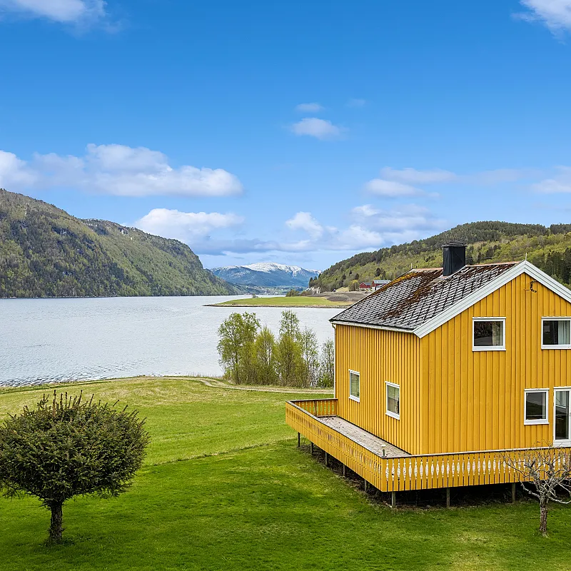 1950s Coastal House with Private Boathouse in Vinjeøra, Norway