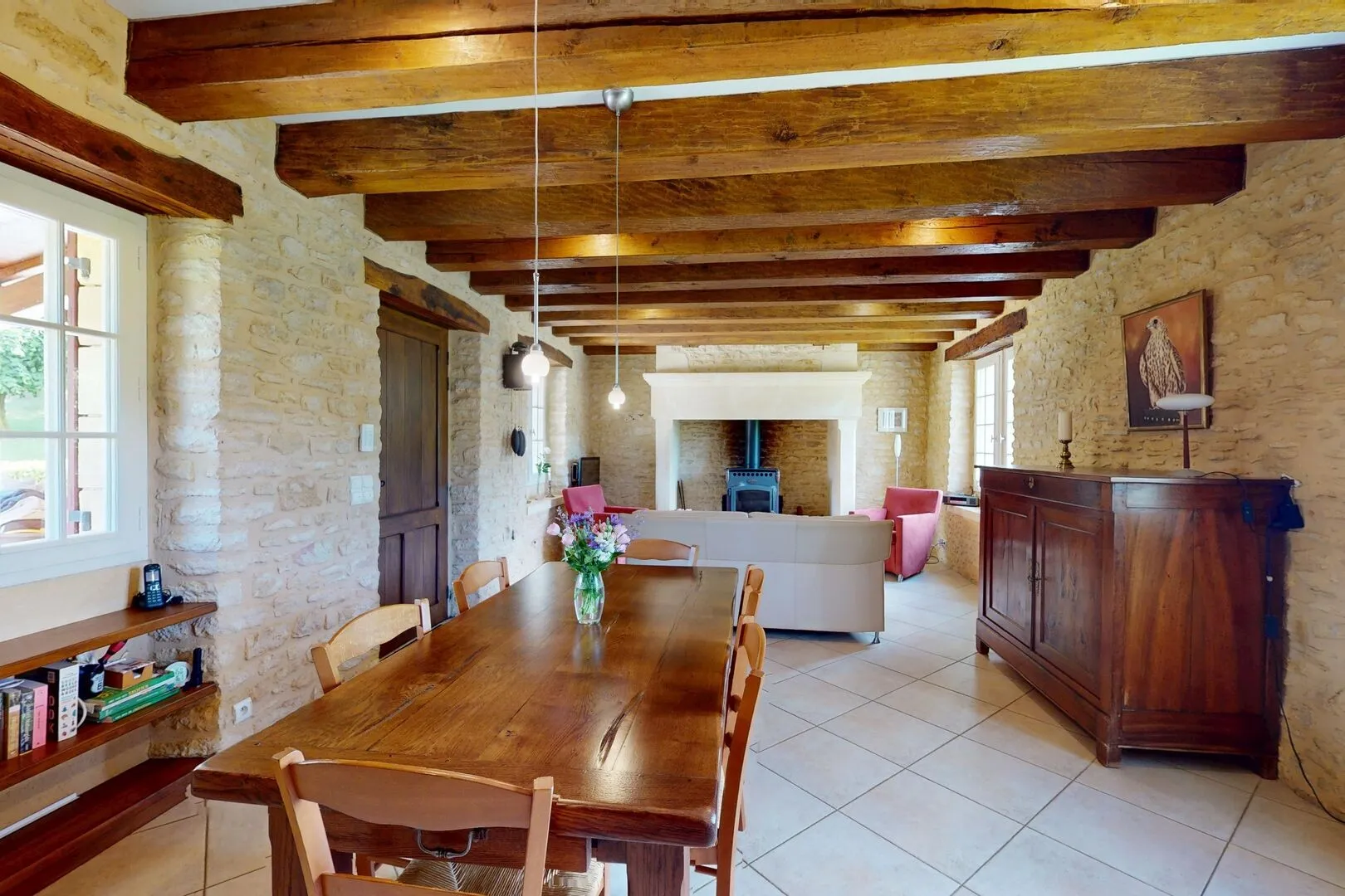 Expansive 5-Bedroom Farmhouse with Pool on 36 Acres near Sarlat, France - View image 7 of 44