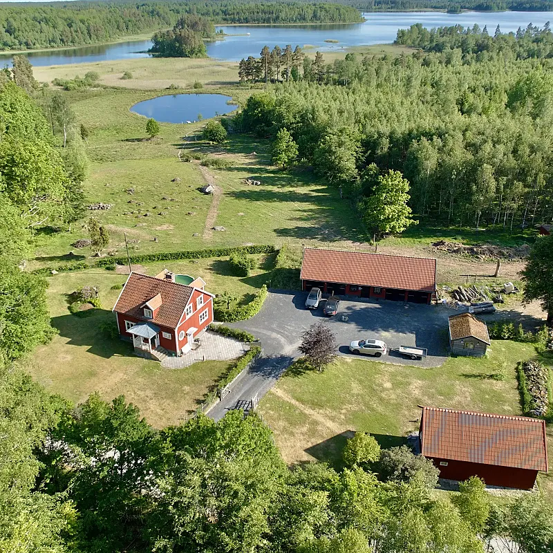 1949 Swedish Farmhouse with Pool and Acreage in Kronoberg
