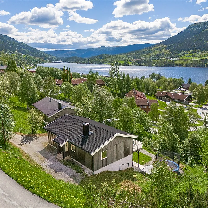 1970s Family Home with Fjord Views in Hol, Norway