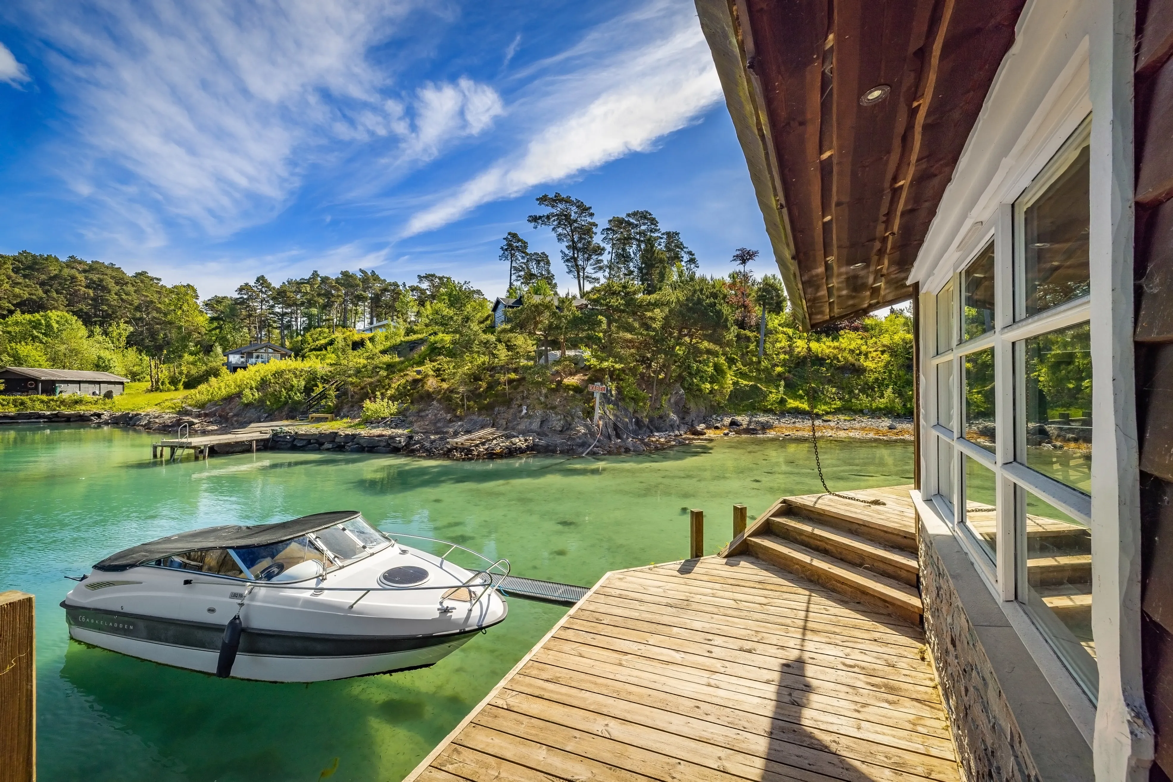 Seaside Cabin with Private Jetty in Bjørnafjorden, Norway - Image 2