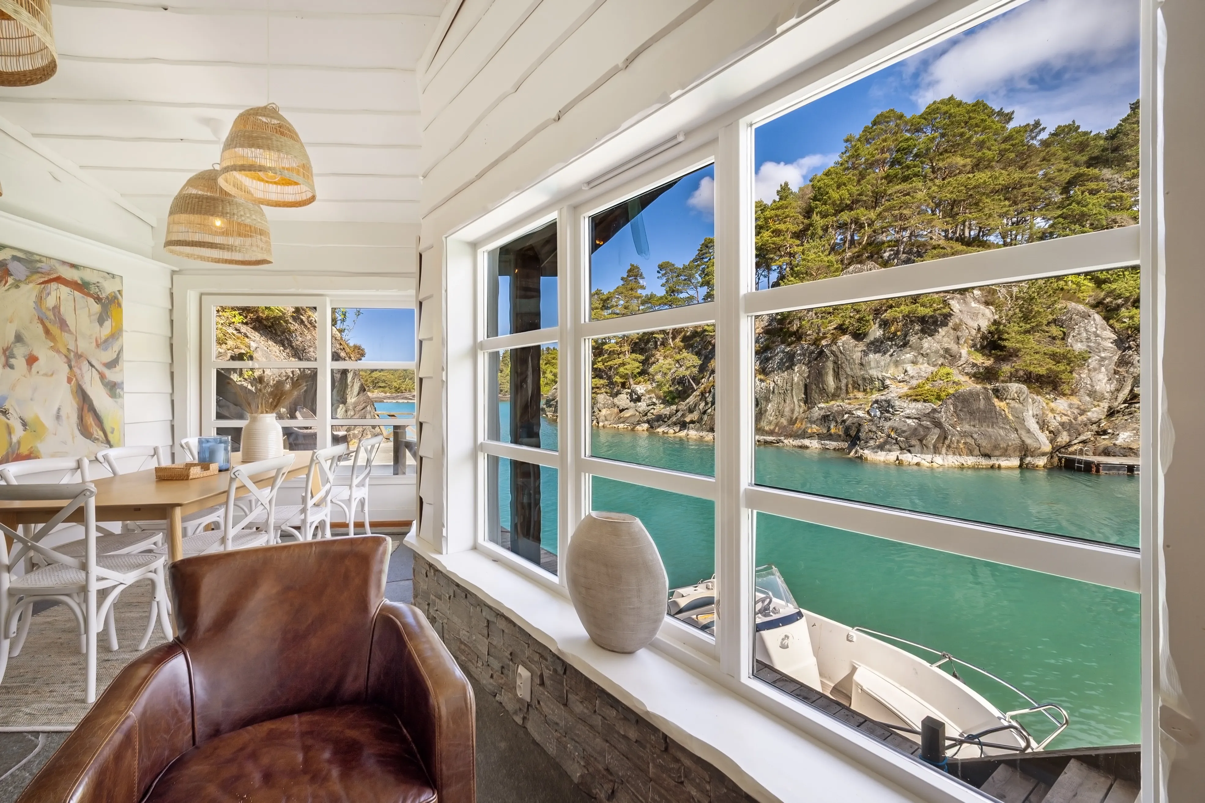 Seaside Cabin with Private Jetty in Bjørnafjorden, Norway - View image 9 of 39