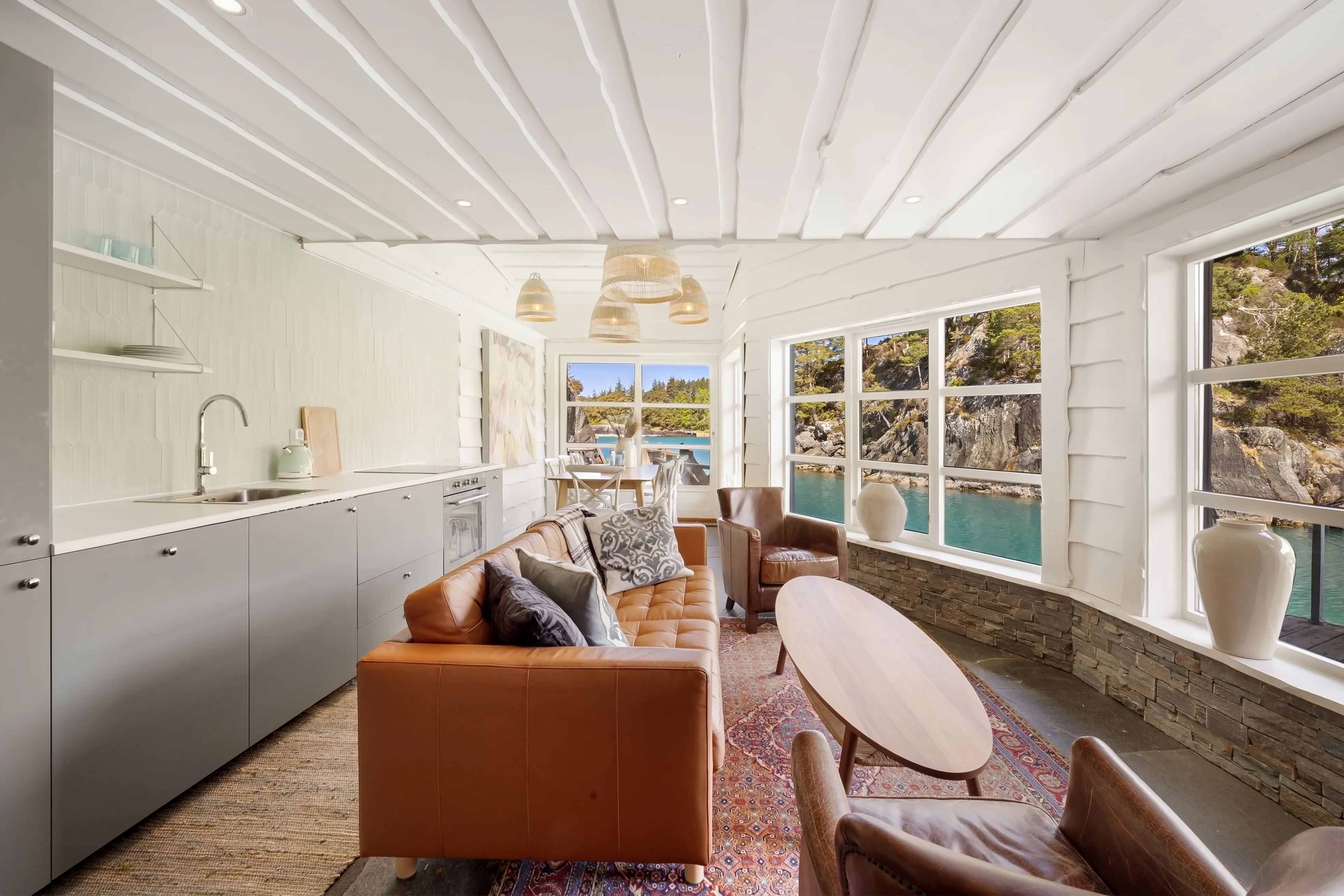 Seaside Cabin with Private Jetty in Bjørnafjorden, Norway - View image 21 of 39