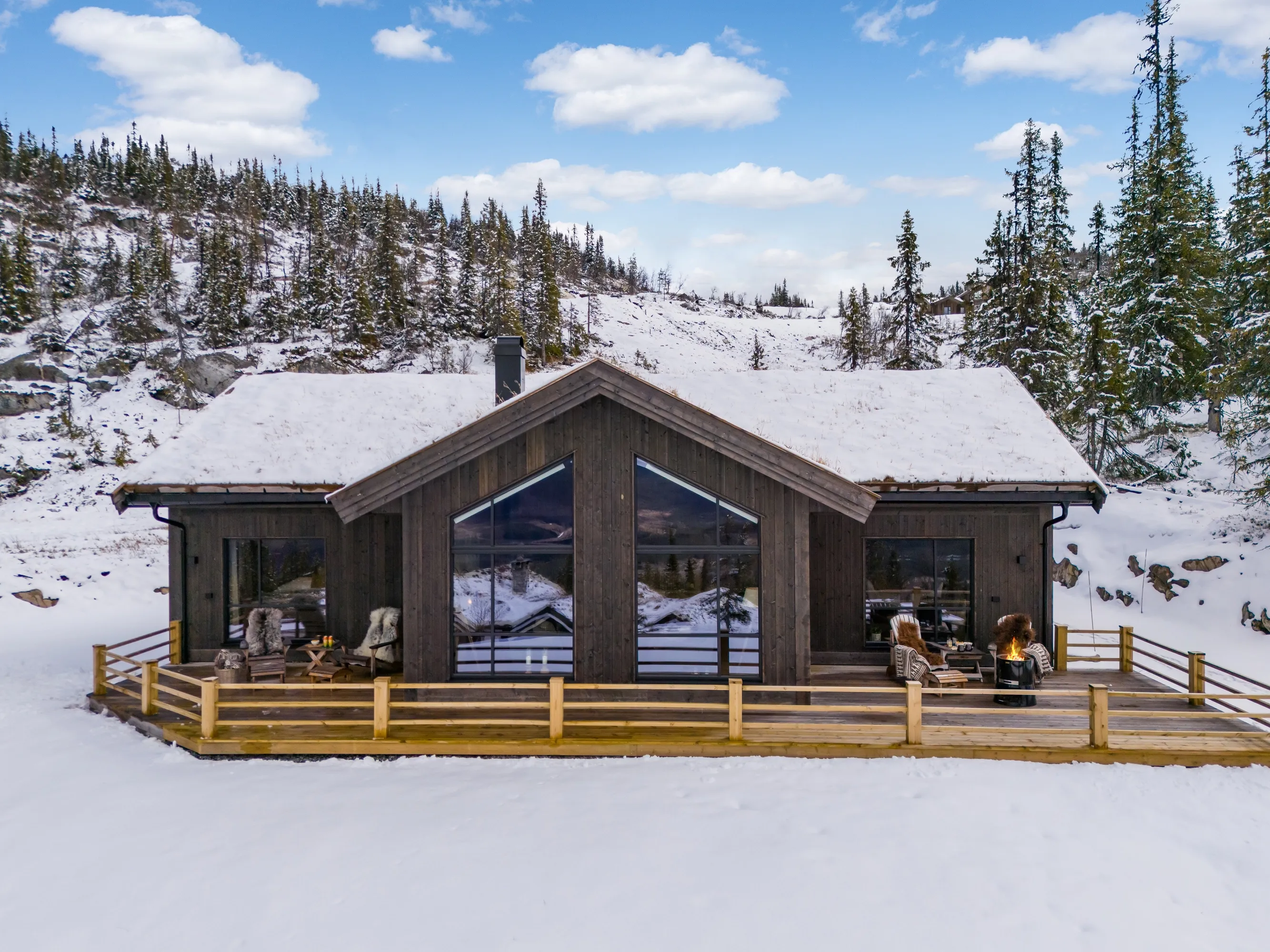 Modern 4-Bedroom Cabin in Nesbyen with Expansive Garden and Parking - Image 1