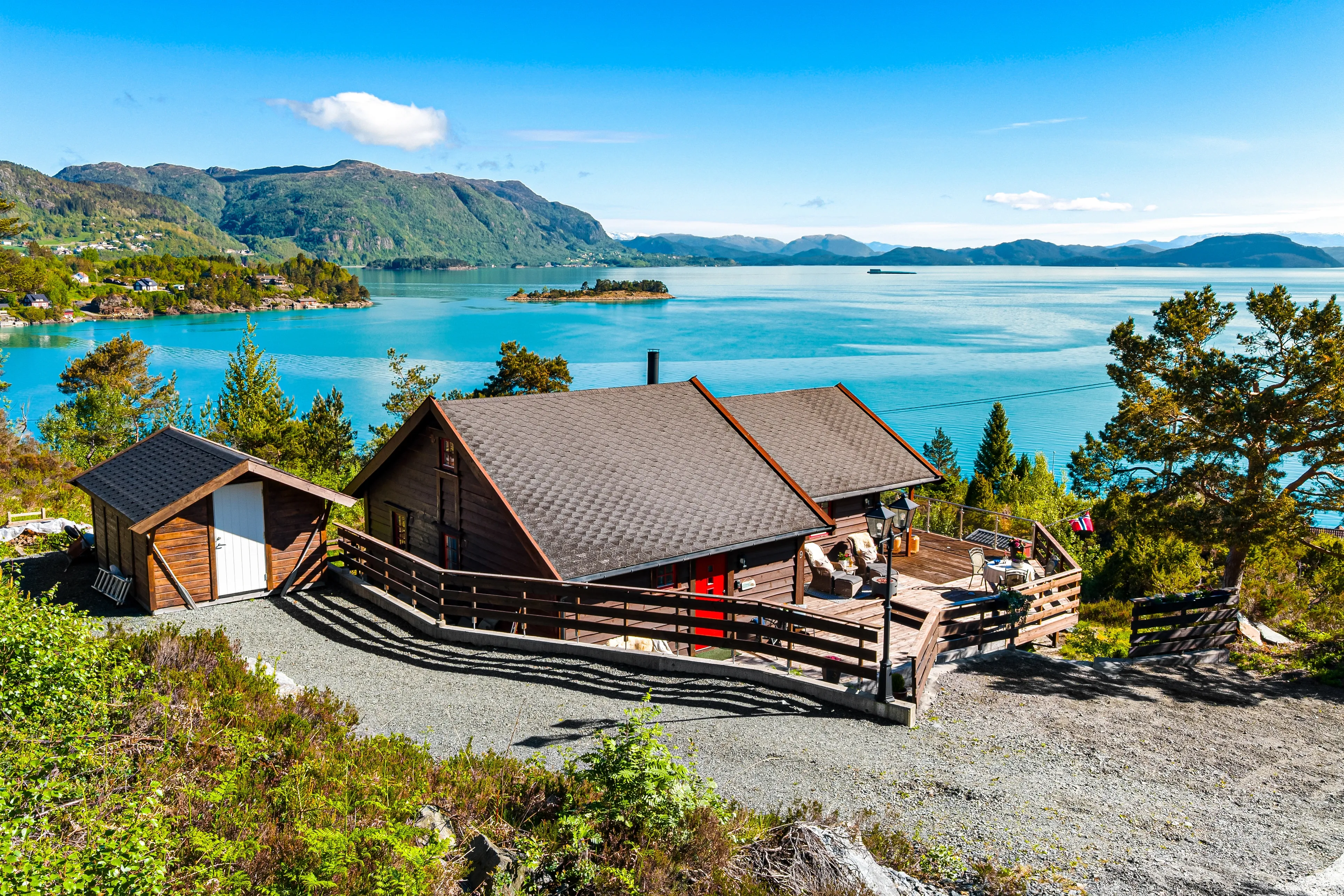 Norwegian Fjord Cabin with Boathouse and Expansive Terrace - View image 46 of 62