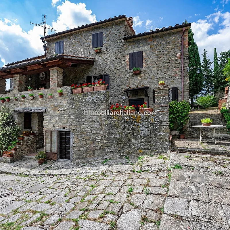 toscansk bondegård med 8 soveværelser og olivenlund i Sansepolcro, Arezzo