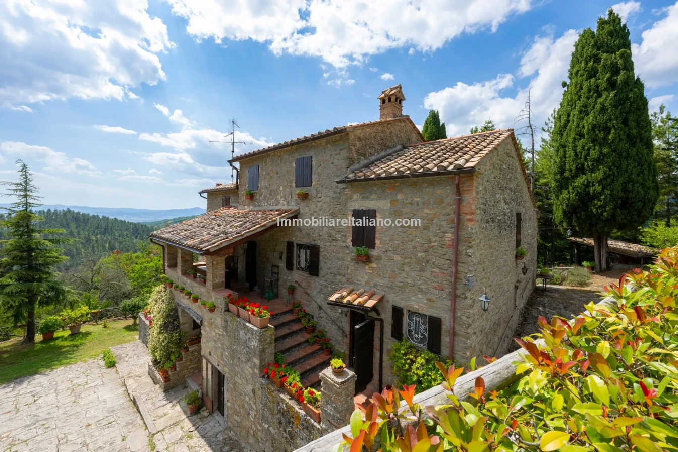 8-Bedroom Tuscan Farmhouse with Olive Grove in Sansepolcro, Arezzo - Image 4
