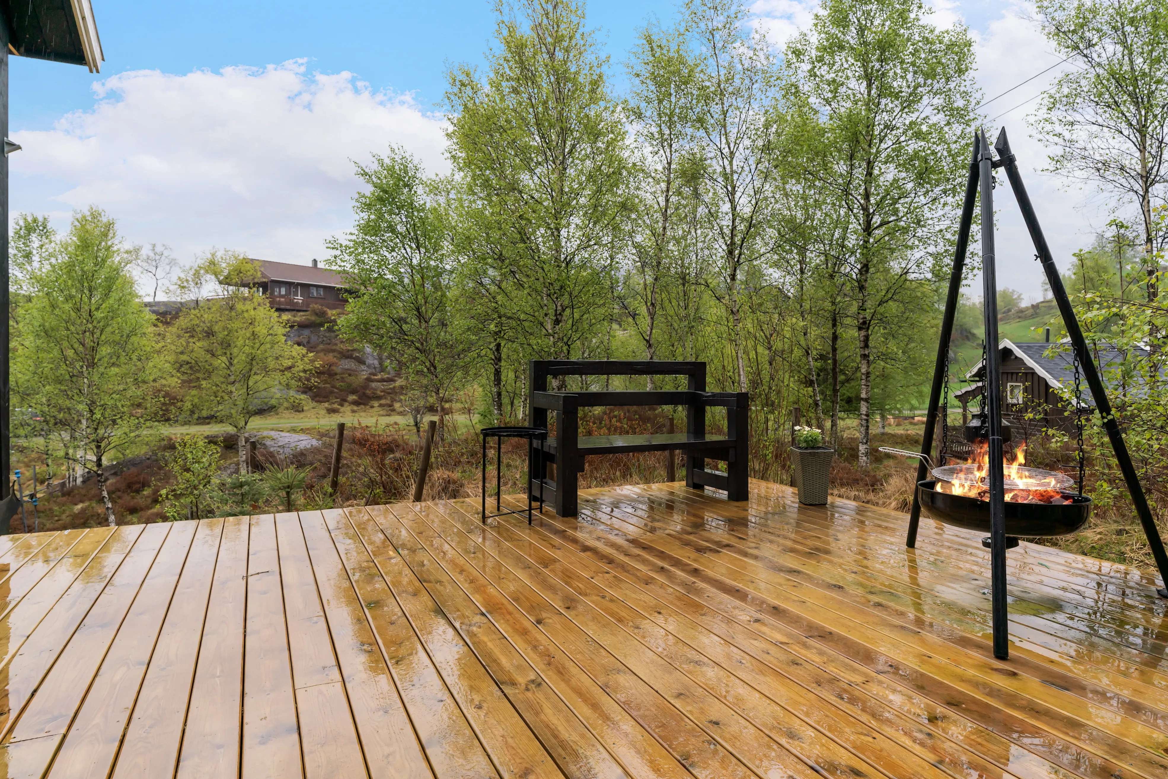 1970s Norwegian Cabin with Expansive Terrace and Garden in Bjerkreim - View image 10 of 27