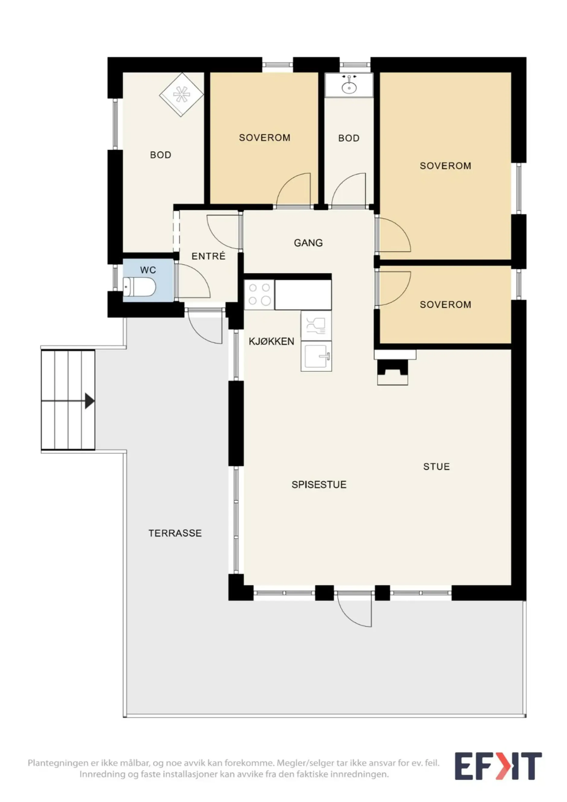 Rustic 3-Bedroom Cabin in Tuddal with Terrace and Lake Access - View image 7 of 33