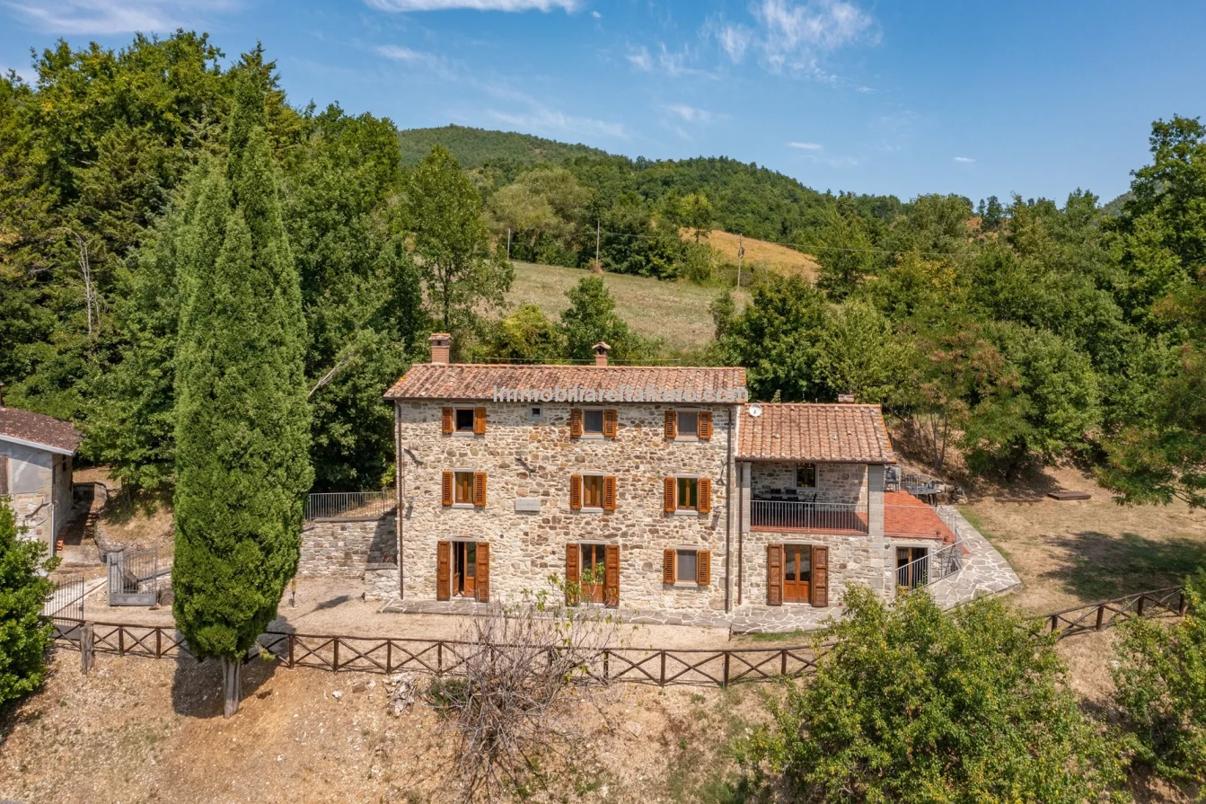 Ferme restaurée de 3 chambres avec piscine dans la région de Caprese Michelangelo en Toscane - Voir l'image 6 sur 85