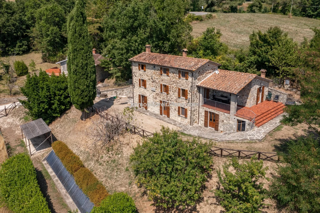 Ferme restaurée de 3 chambres avec piscine dans la région de Caprese Michelangelo en Toscane - Voir l'image 8 sur 85