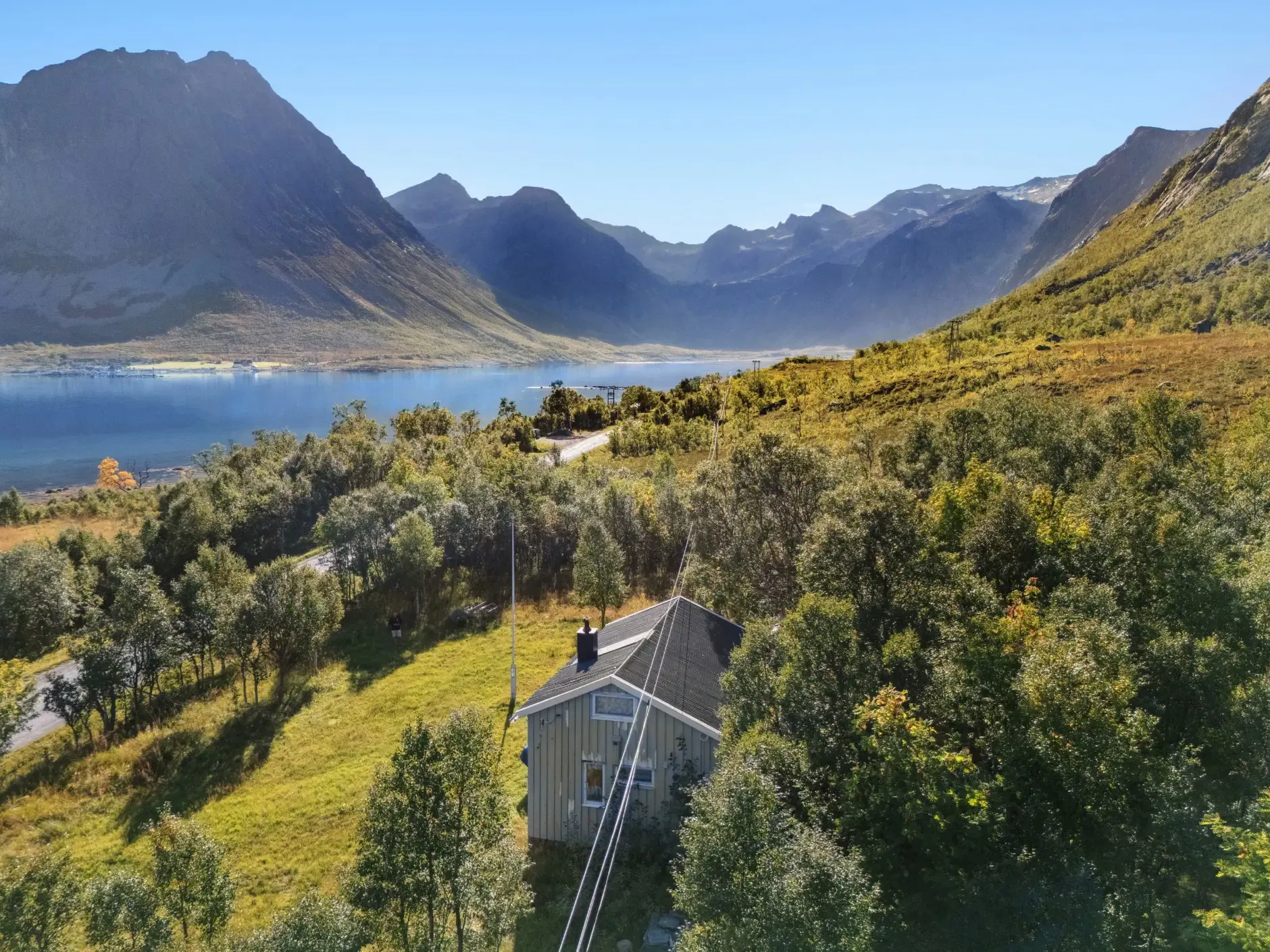1940s Norwegian Cabin with Expansive Private Land by the Sea - Image 1