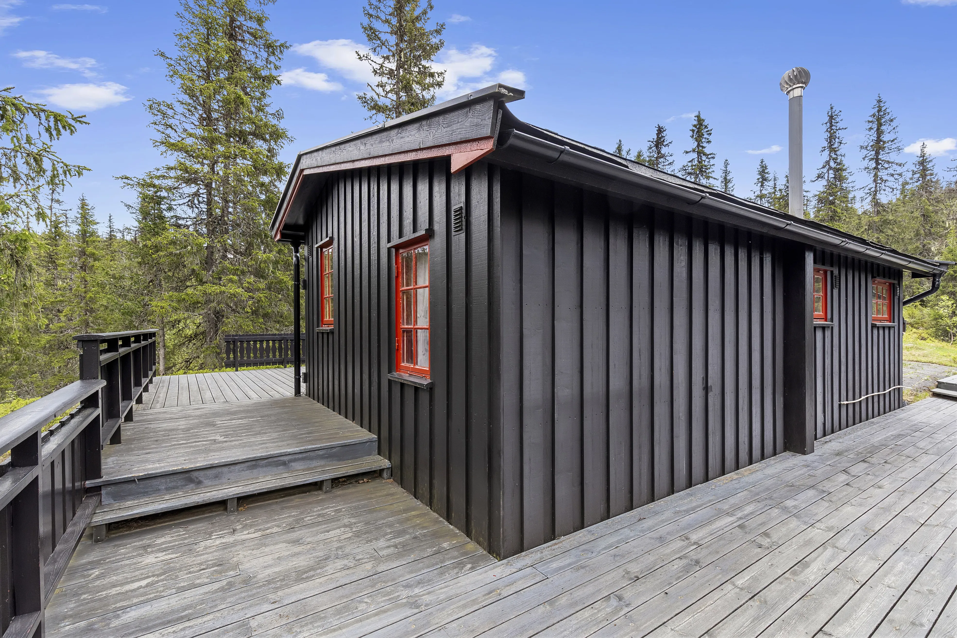 1960s Cabin with Expansive Terrace and Scenic Trails in Flå, Norway - View image 32 of 36