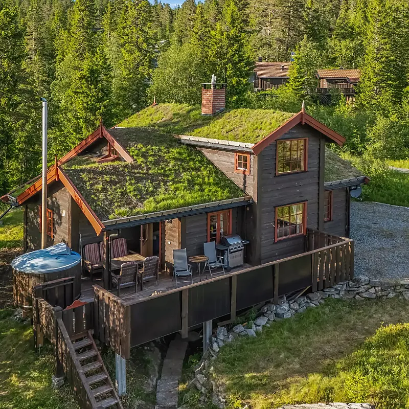 Modern 3-Bedroom Country House with Terrace Near Tråenvatna, Norway