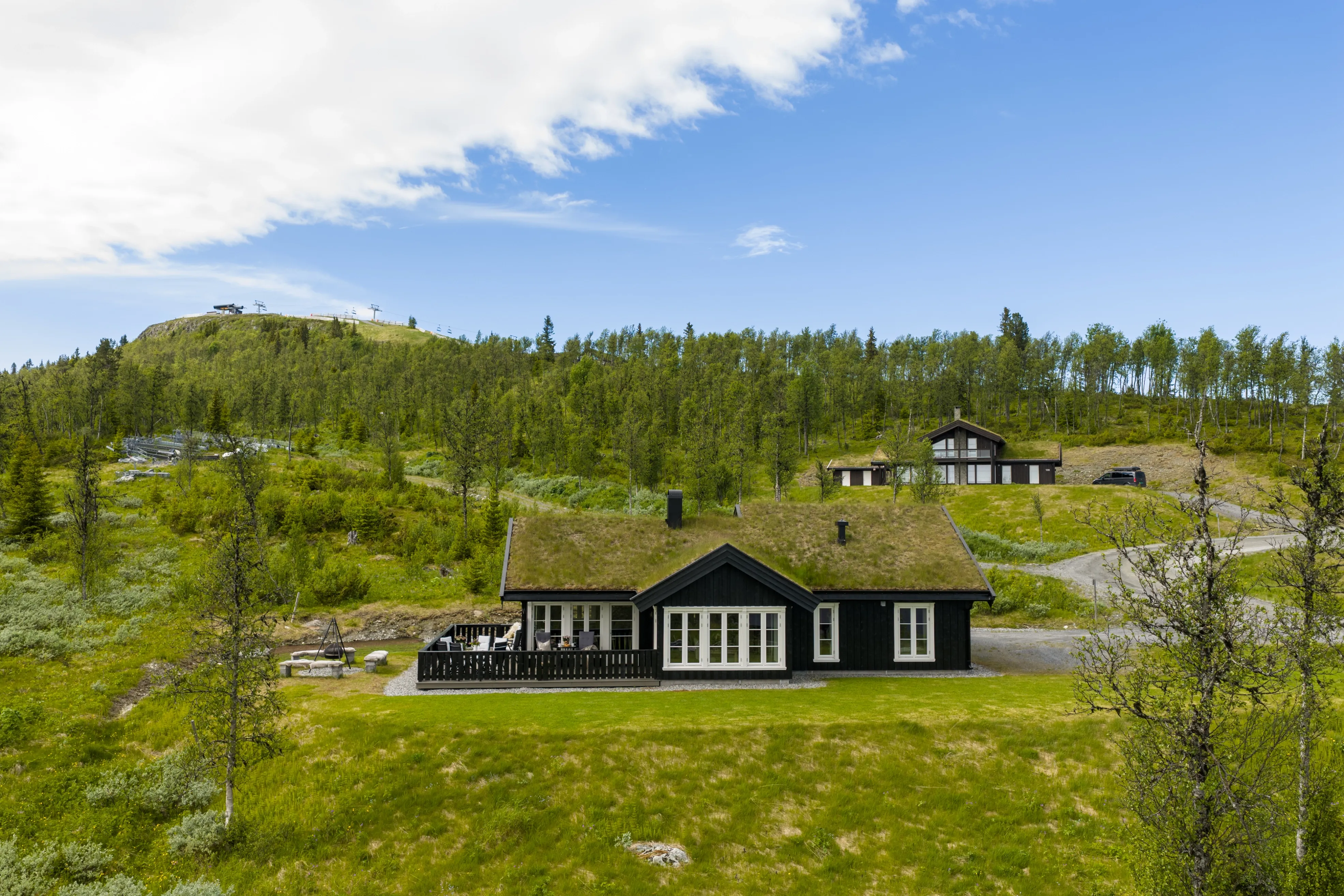 Modern 3-Bedroom Cabin with Expansive Terrace in Scenic Bualie, Norway - Image 1