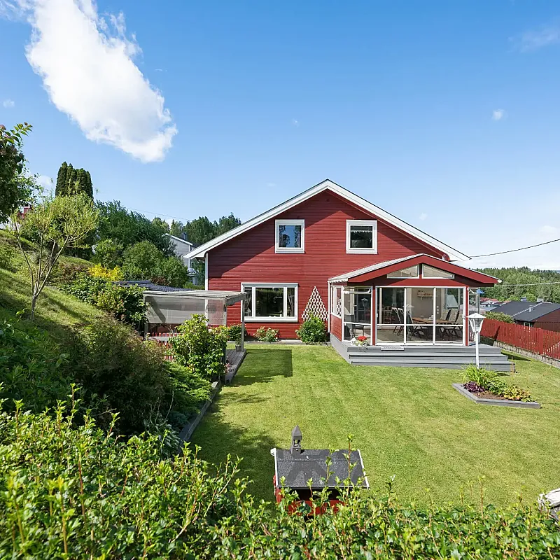 1920s House in Hønefoss with Garden, Terrace, and Basement Parking