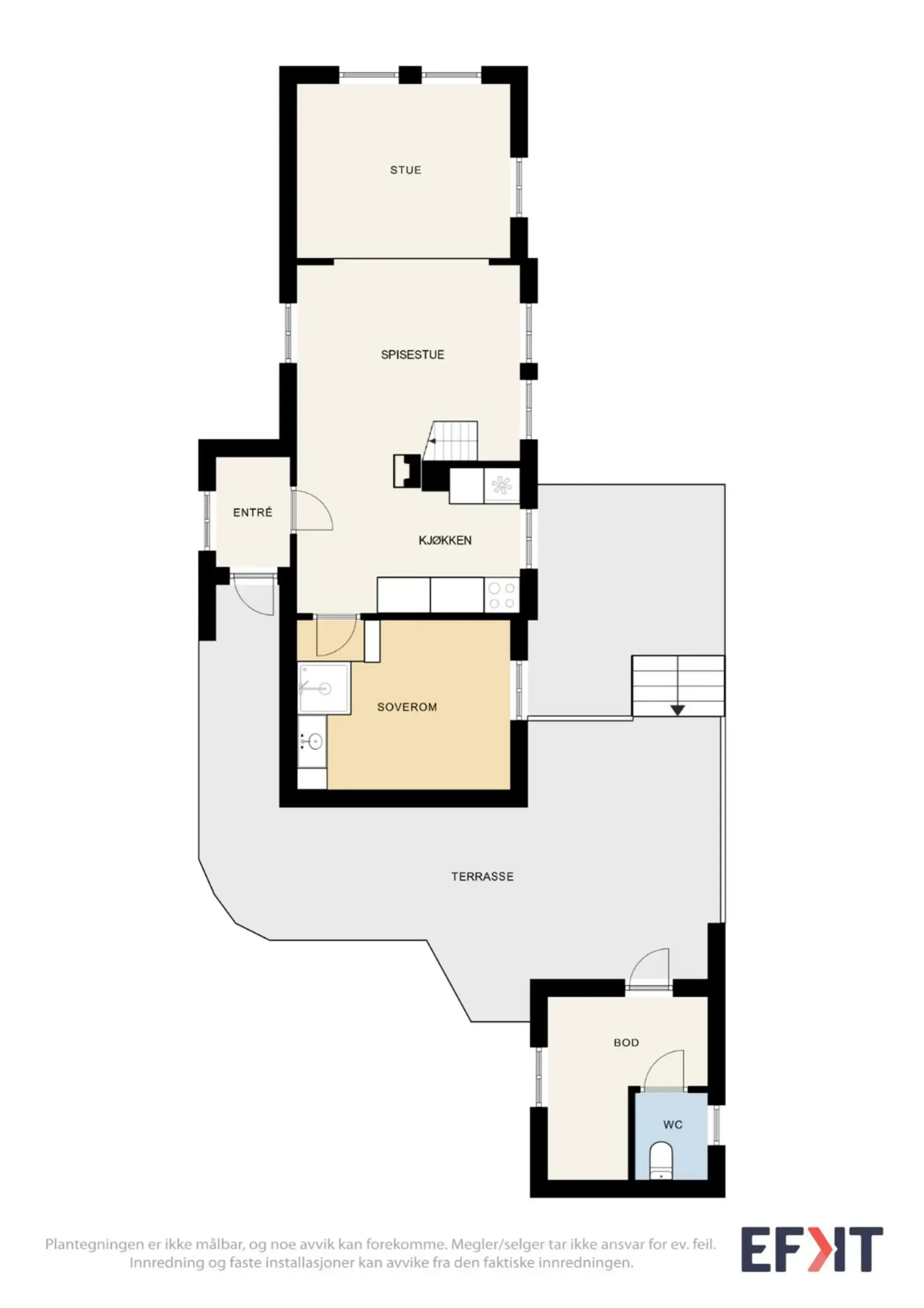 Bungalow des années 1950 avec un vaste jardin, situé dans le cadre pittoresque de Sauda - Voir l'image 30 sur 30