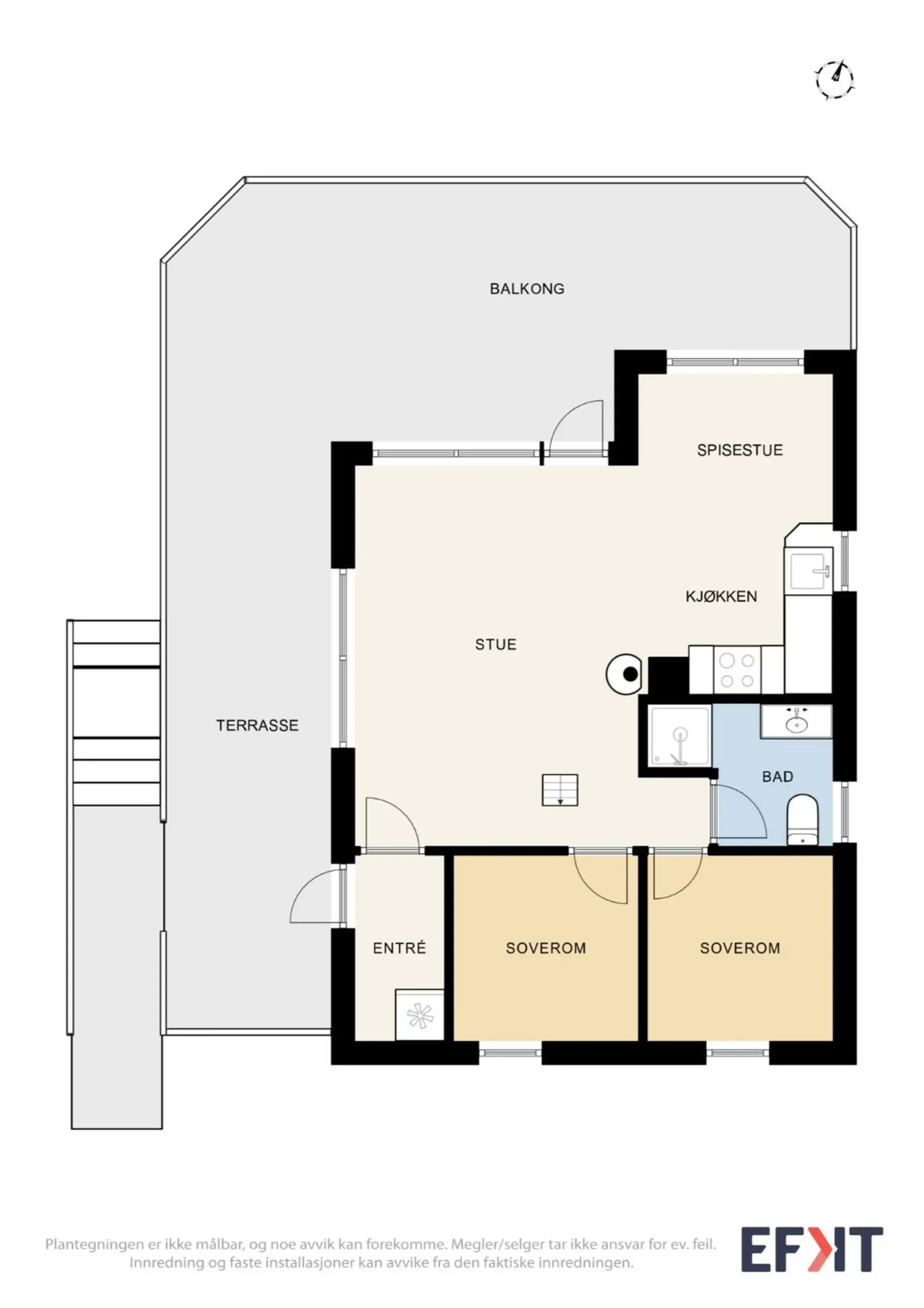 Modern 2-Bedroom Cabin with Expansive Terrace in Scenic Namsos, Norway - View image 31 of 33